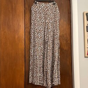 eesome Leopard Print Wide Leg Pants